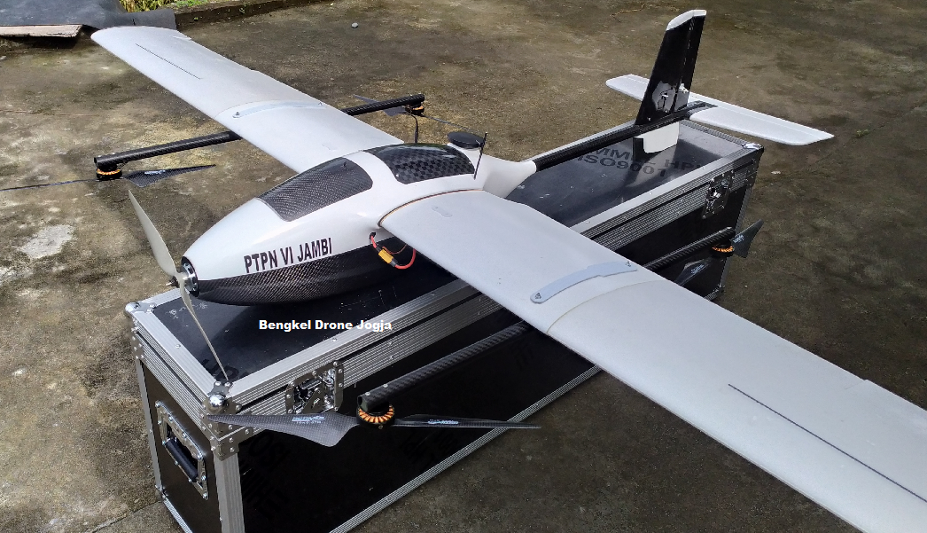 Paket unit UAV Fixed Wing VTOL Nusatech 24 PPK  GNSS 